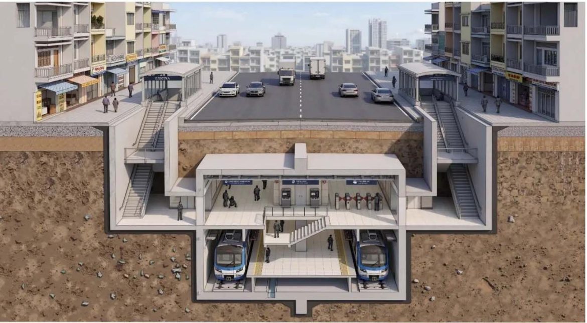 Metro Thủ Dầu Một – Bến Thành dài 35,1 km đi qua 18 phường